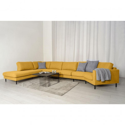 Mocha sofa | Yellow