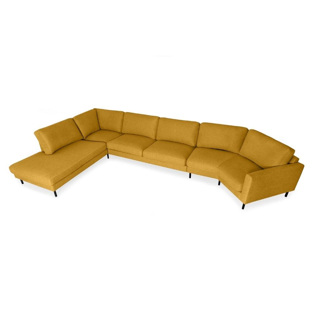 Mocha sofa | Yellow