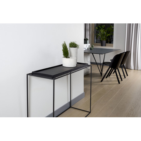 Console table Tray Black Oak