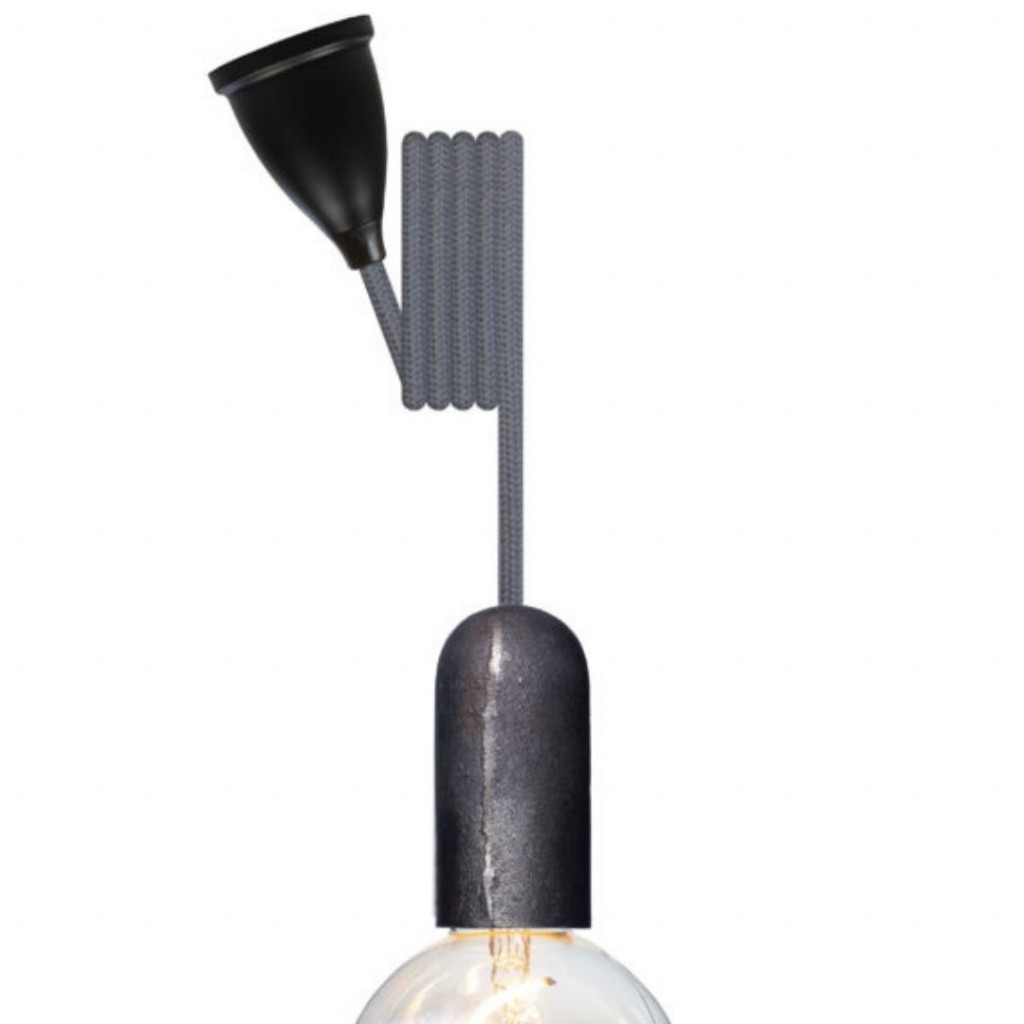 Pendant luminaire Base Iron | Natural Linen