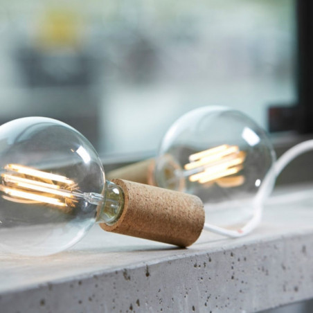 Pendant luminaire Cork Beige | Raven