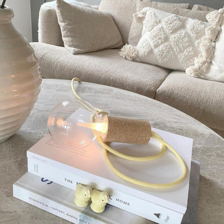 Pendant luminaire Cork Beige | Raven