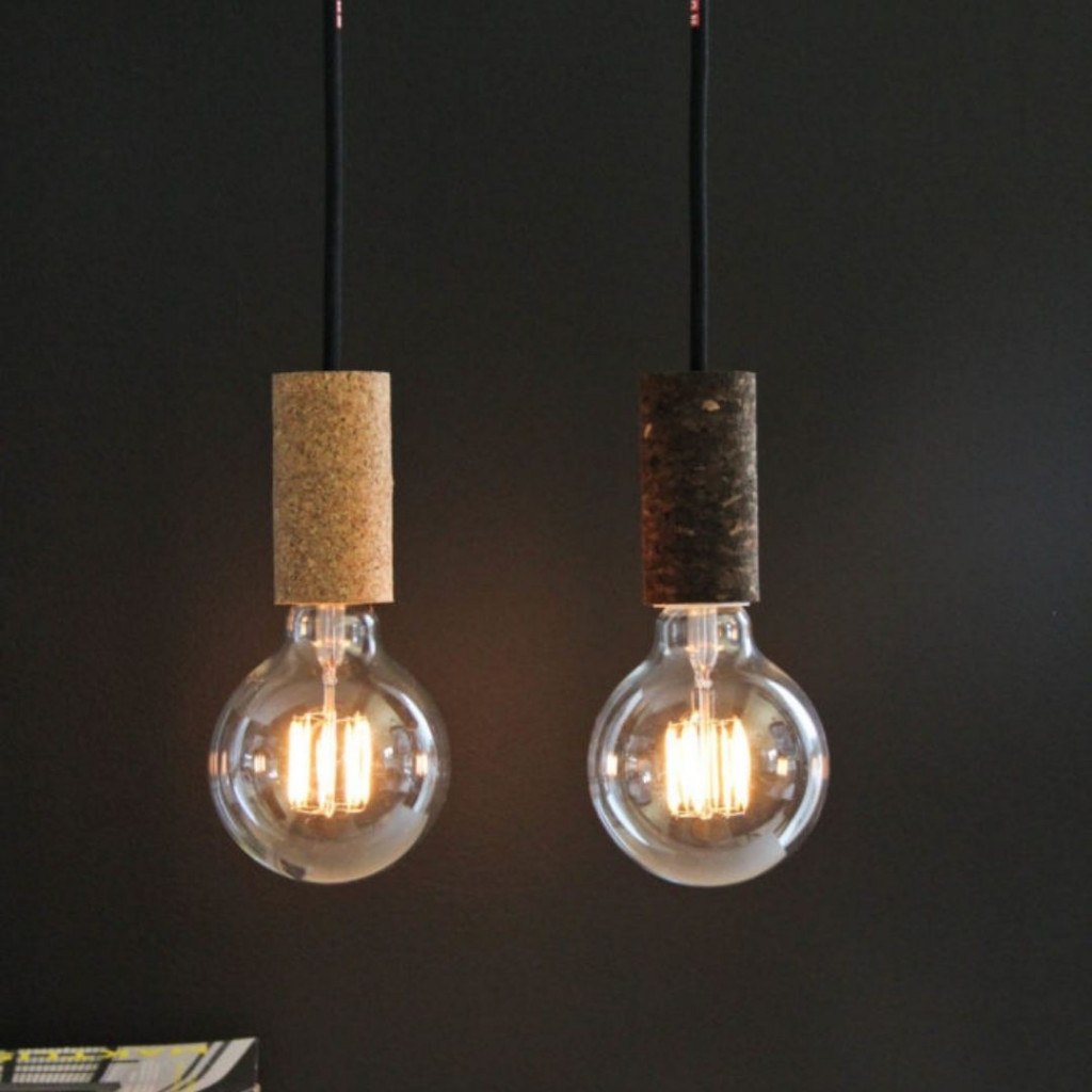 Pendant luminaire Cork Soil | Zebra Skin