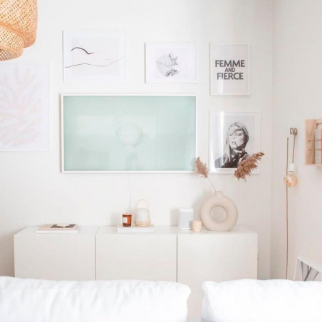 Pendant luminaire Classic White | Natural Linen