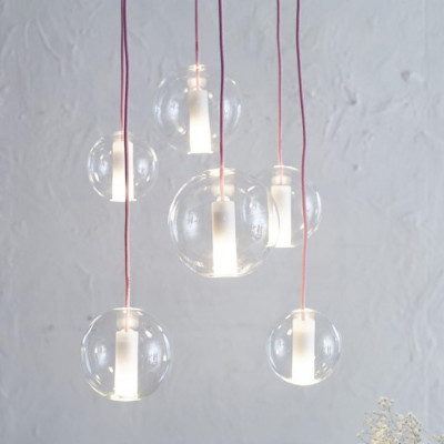 Pendant luminaire Moon Clear