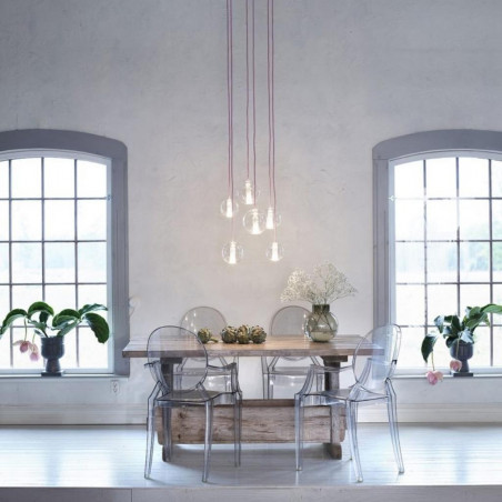 Pendant luminaire Moon Clear