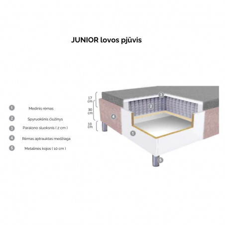 Sofa bed Junior | Light grey