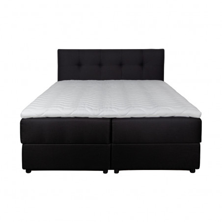 Bed with mattress Oslo | Black