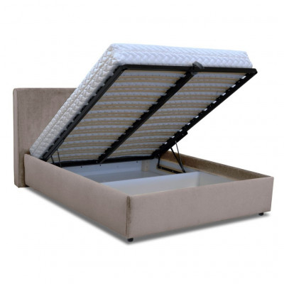 Bed with mattress Maja 2 | Light grey