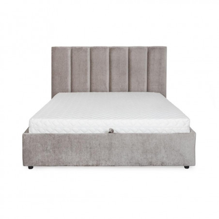 Bed with mattress Maja 1 | Light grey