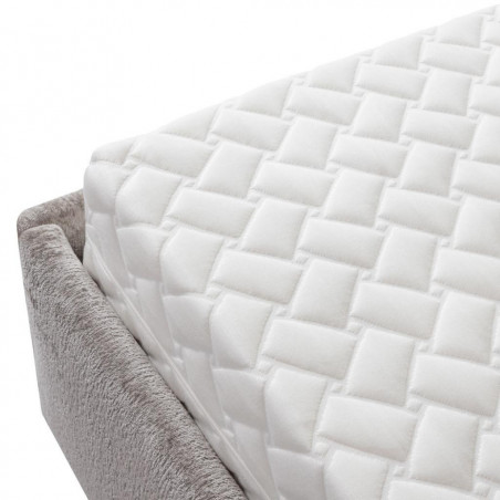 Bed with mattress Maja 1 | Light grey