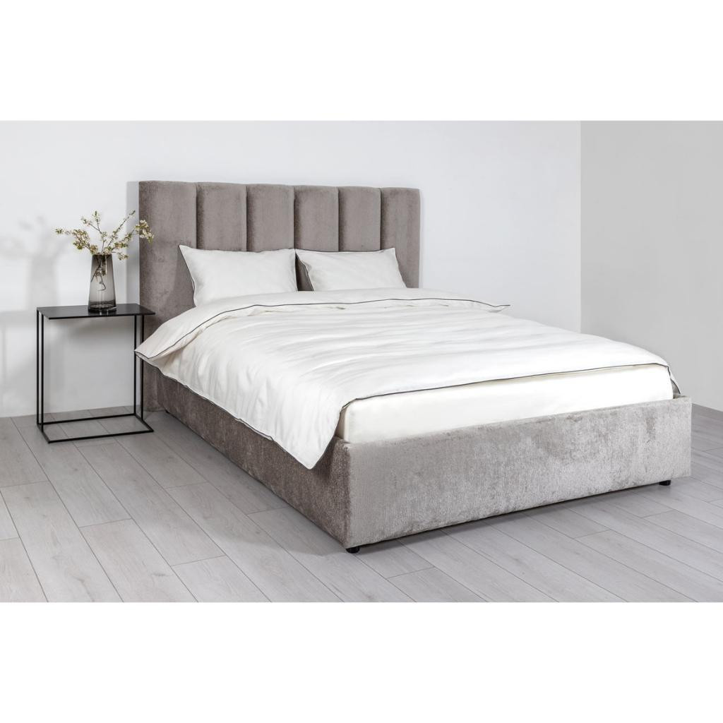 Bed with mattress Maja 1 | Light grey