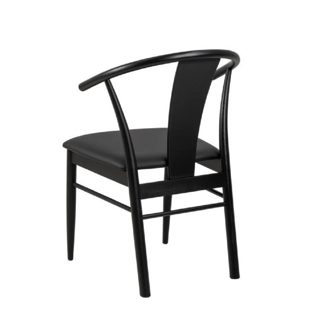 Kėdė Jane Black Eco Leather | Juoda | valgomojo-kedes | NMF Home