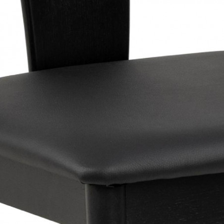 Kėdė Jane Black Eco Leather | Juoda | valgomojo-kedes | NMF Home