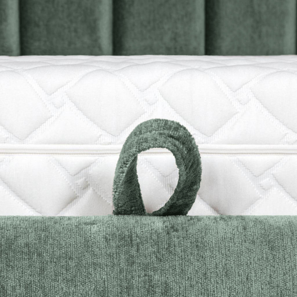 Bed with mattress Maja 1 | Green
