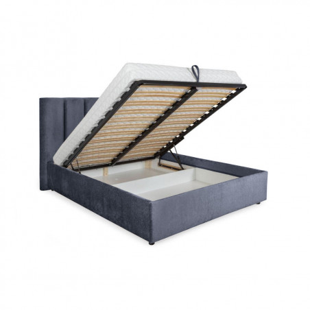 Bed with mattress Maja 1 | Dark blue