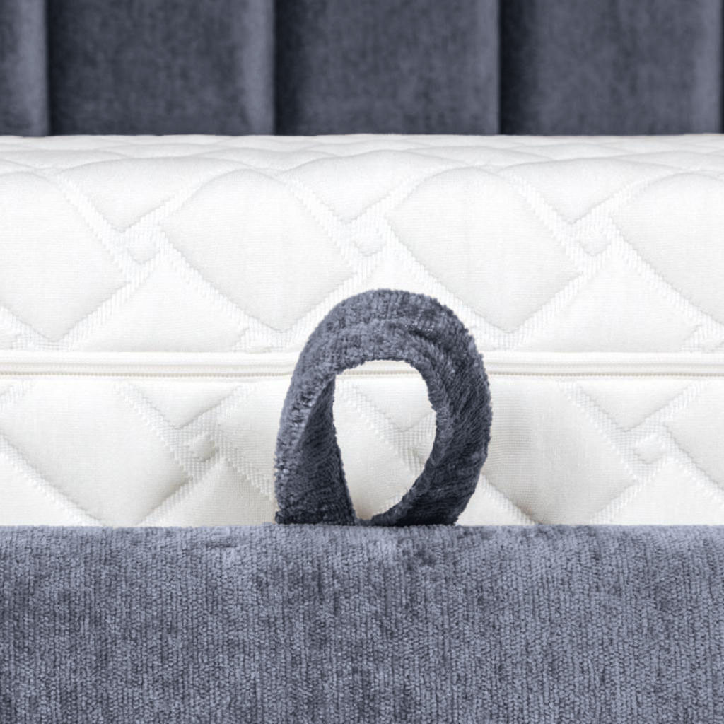 Bed with mattress Maja 1 | Dark blue