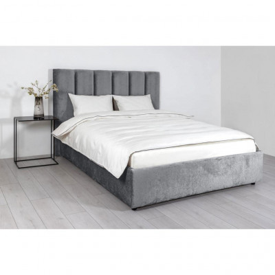 Bed with mattress Maja 1 | Dark grey