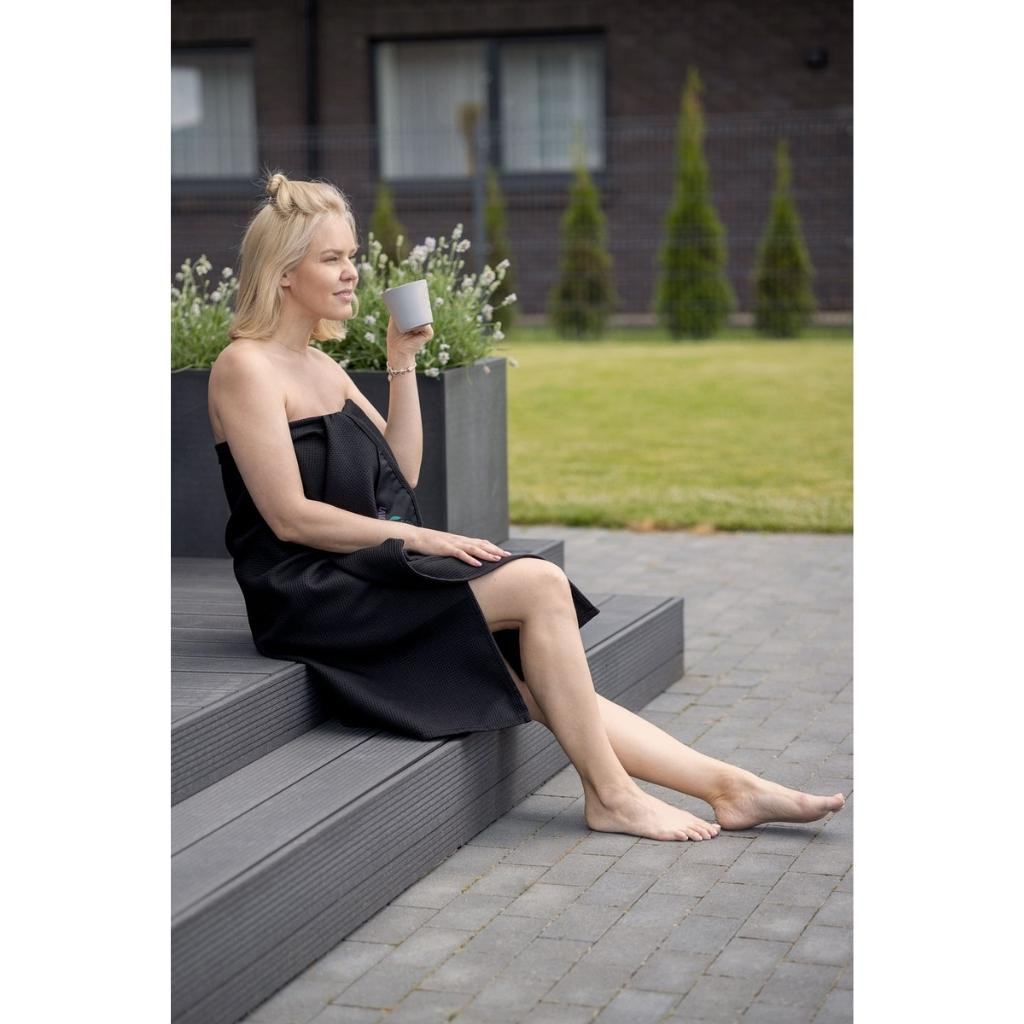 Towel Lavender | Black Towel Lavender | Black