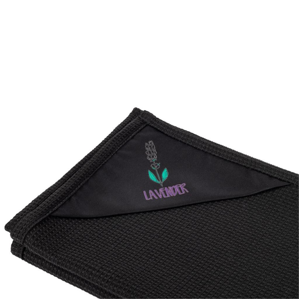 Towel Lavender | Black Towel Lavender | Black