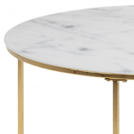 Coffee table Bolton Gold | White