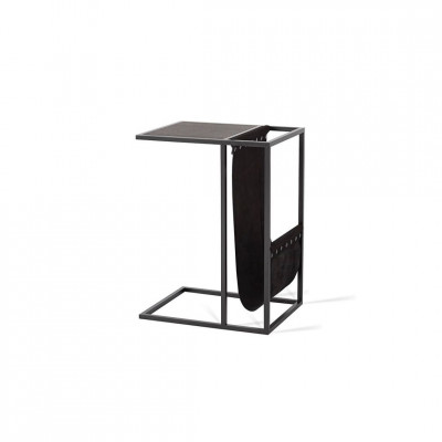 Coffee table for sofa Avei Black leather