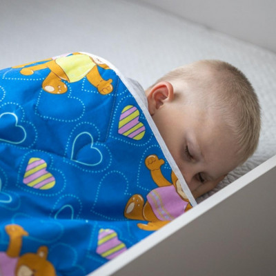 Vaikiška antklodė Meškiukai | Mėlyna | namu-tekstile | NMF Home
