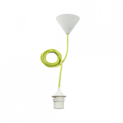 Pendant luminaire Frosta green Simple