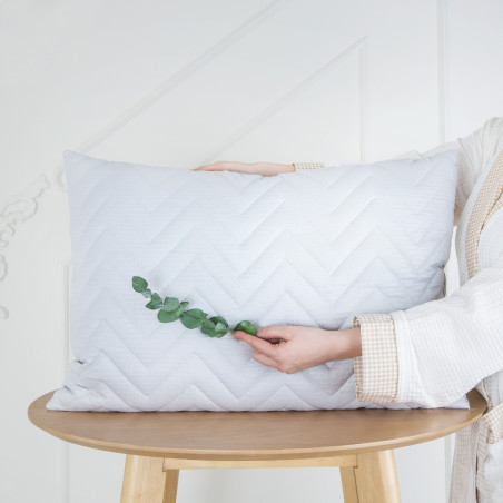 Seersucker Pillow Grey