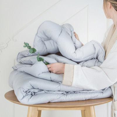 Seersucker blanket | Grey