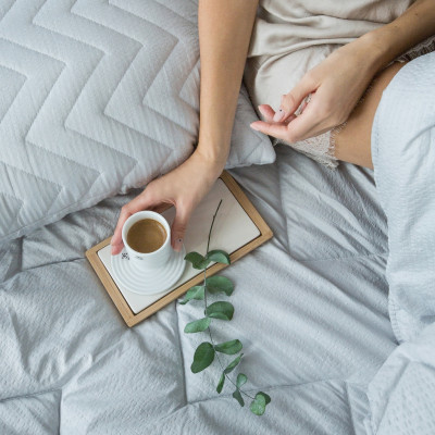 Seersucker blanket | Grey
