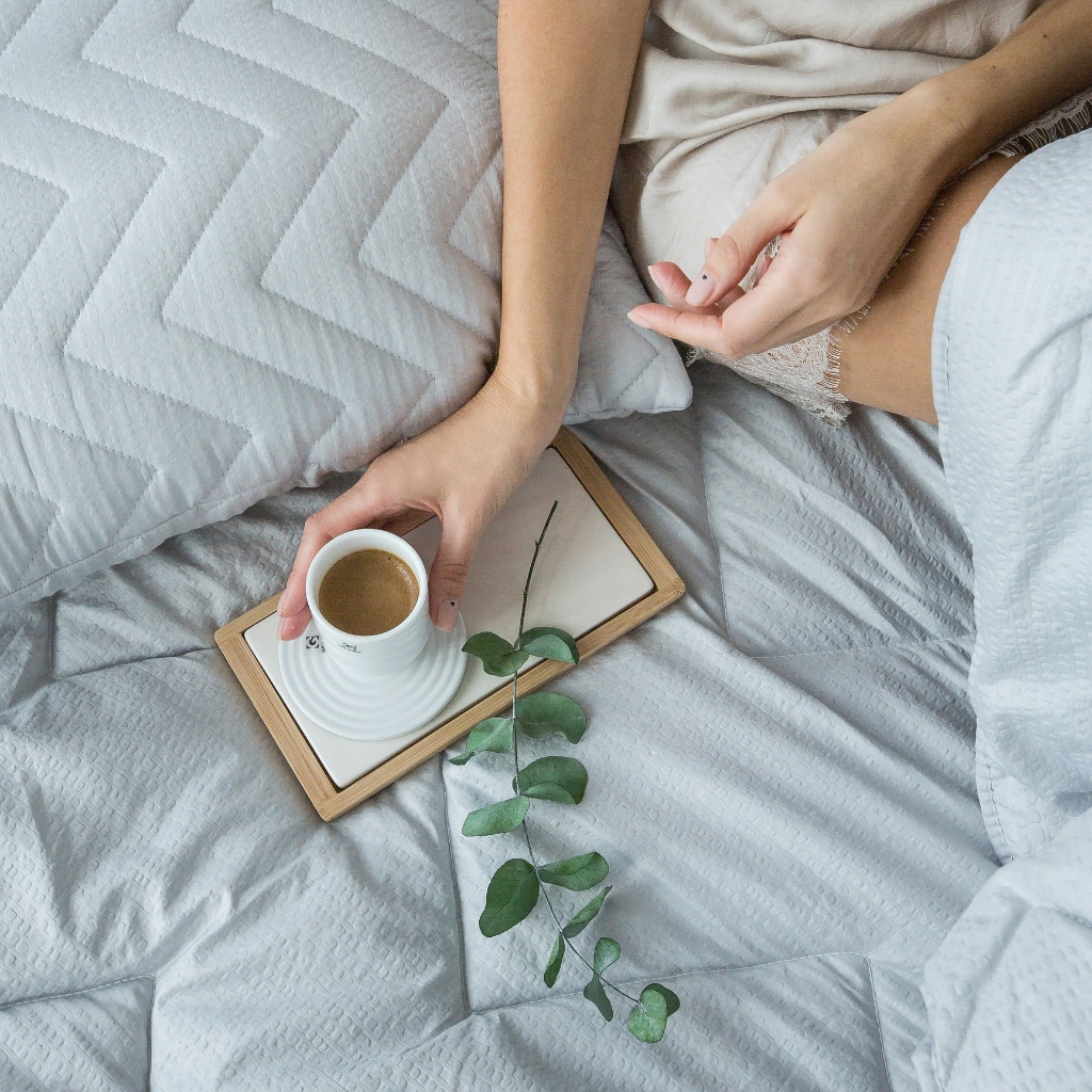 Seersucker blanket | Grey