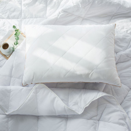 Pillow with bamboo