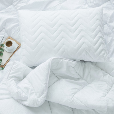 Комплект постельного белья Seersucker | Белый