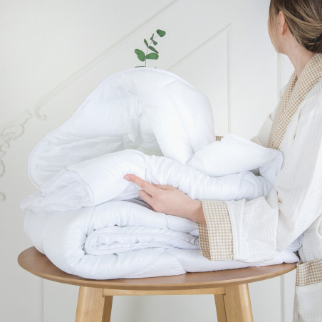 Одеяло Seersucker | Белое