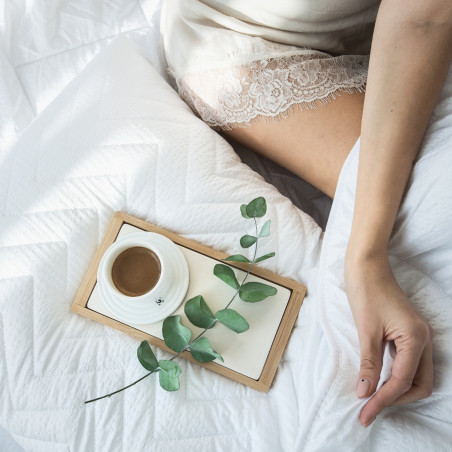 Seersucker blanket | White