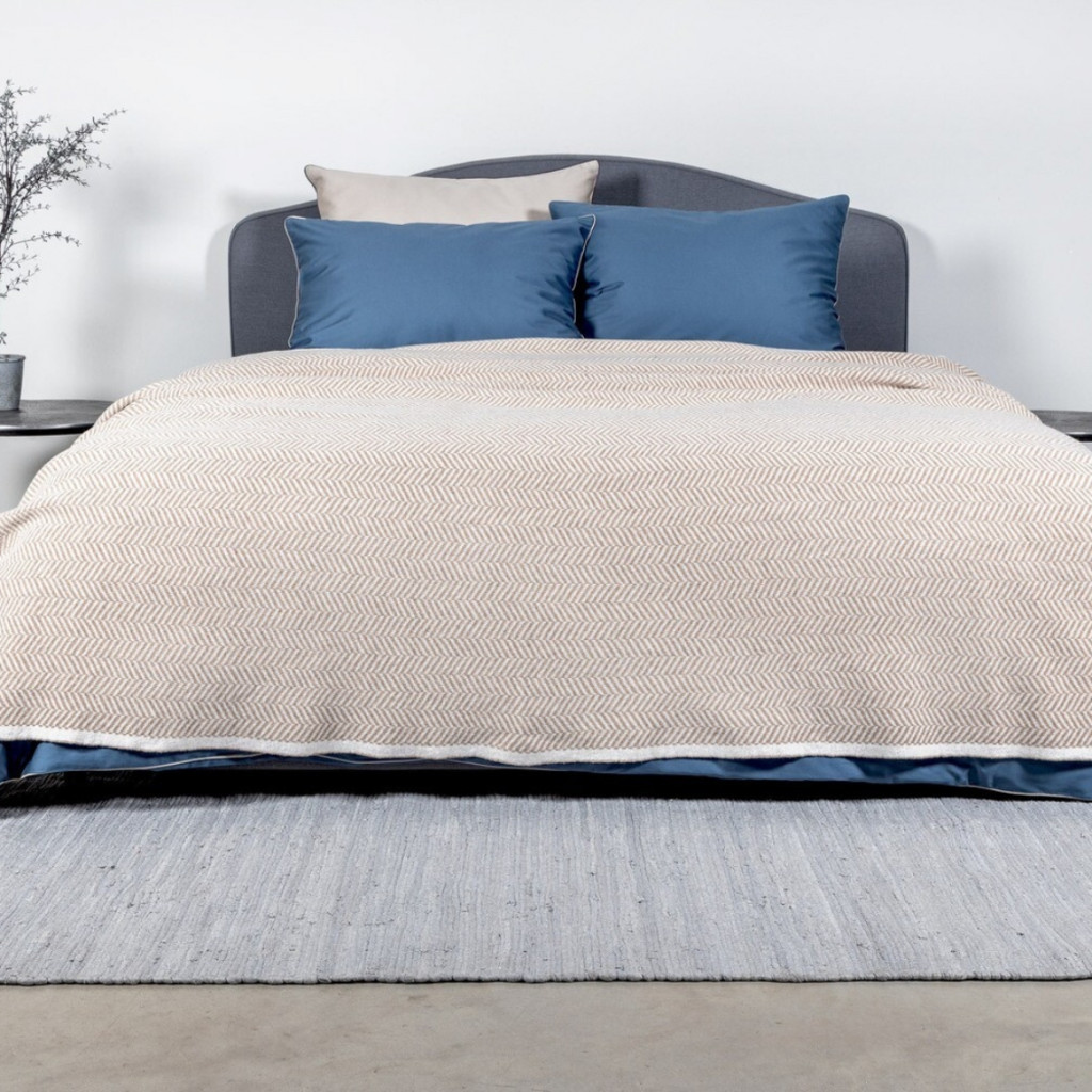 Merino wool blanket - Beige | Sandy Merino wool blanket - Beige | Sandy