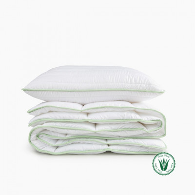 Gultas veļas komplekts Aloe vera | majas-tekstils | NMF Home