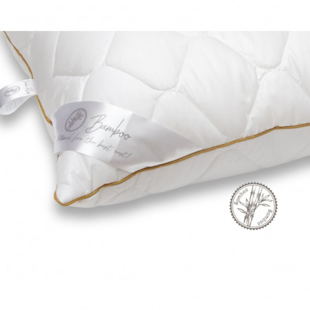 Pillow with bamboo