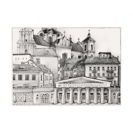 Grafika Vilnius - Prezidentūros kiemas | produktai | NMF Home