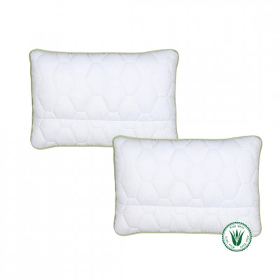 Ergonomic pillow set Aloe Vera