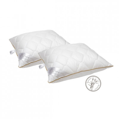 Pillow set with bamboo