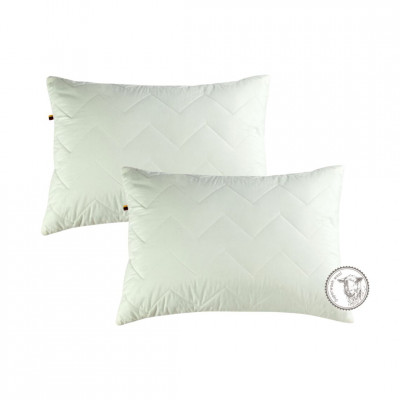 Pillow set with sheep wool