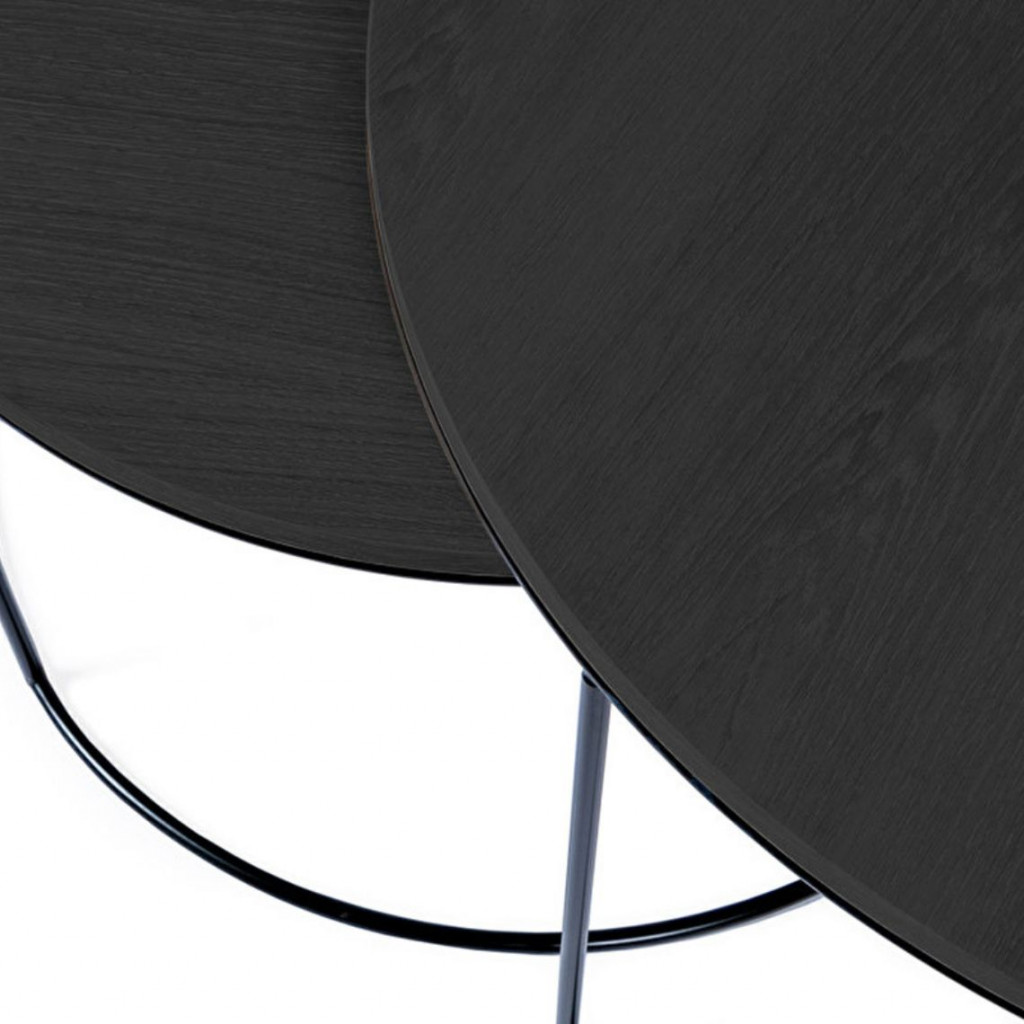 Round coffee table Round | Black oak Round coffee table Round | Black oak