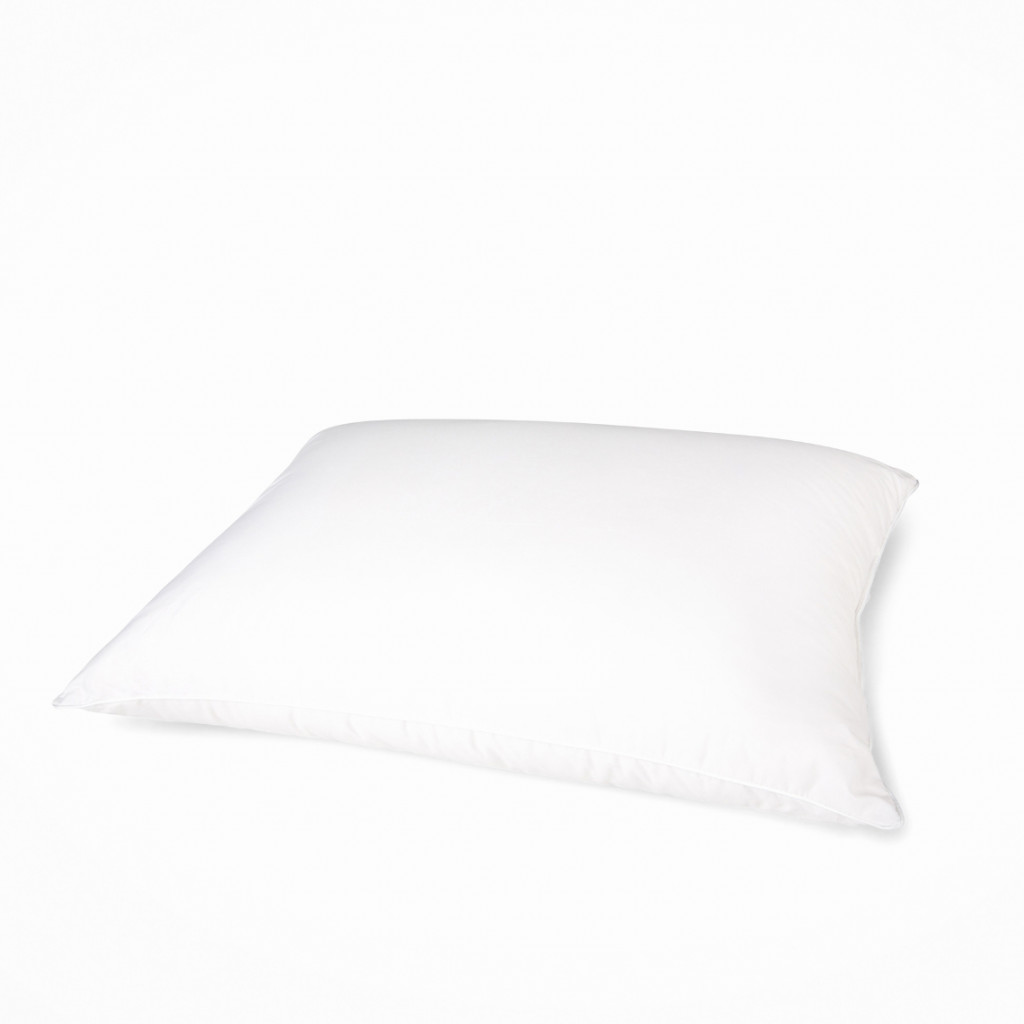 Down and feather pillow set | White