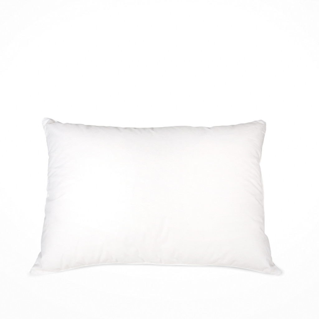 Down and feather pillow set | White