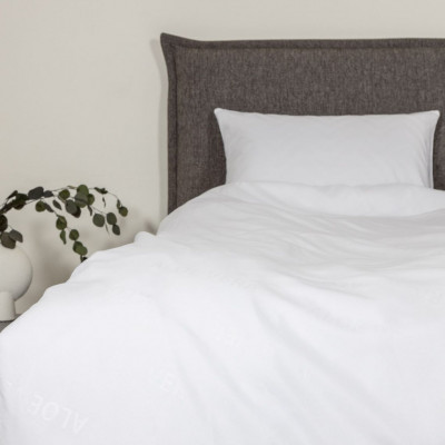 Bed linen set with Aloe Vera print White