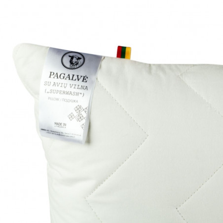 Pillow with sheep's wool