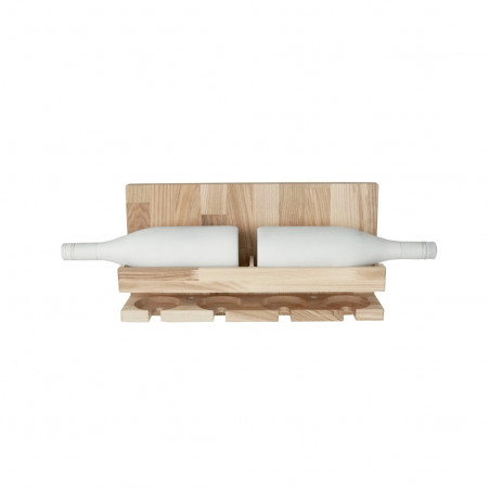 Wine Bottle and Cup Holder/Shelf (Light)
