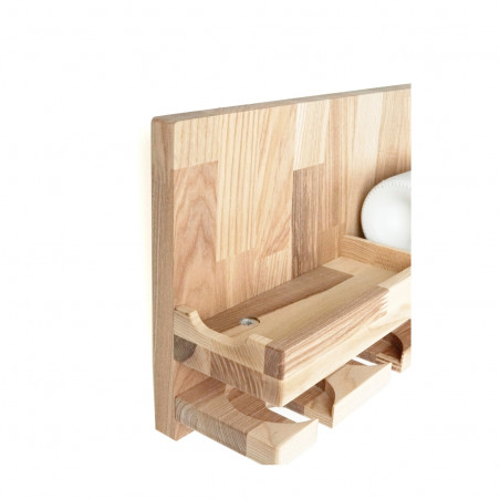 Wine Bottle and Cup Holder/Shelf (Light)